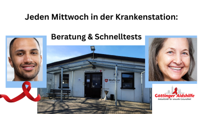 Das Bild zeigt die Krankenstation in der Landesaufnahmebeh&ouml;rde Friedland, wo die G&ouml;ttinger Aidshilfe zurzeit jeden Mittwoch Beratung und Schnelltests anbietet