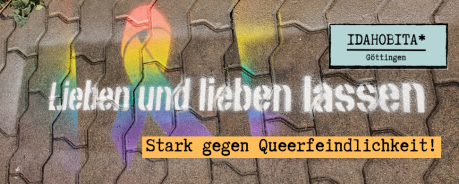 Unsere Kreidesprayaktion zum IDAHOBITA* 2023 WebsiteBanner_LiebenLebenLassen