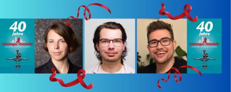 Das Bild zeigt das im September 2025 neu gewählte Vorstandsteam der Göttinger Aidshilfe e.V. - Anlaufsstelle für sexuelle Gesundheit