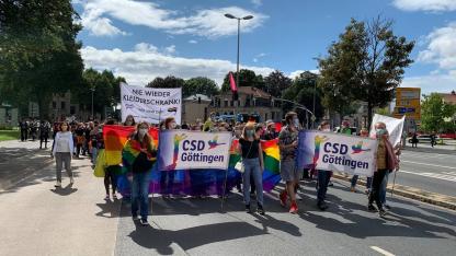 Foto einer Göttinger CSD-Demo