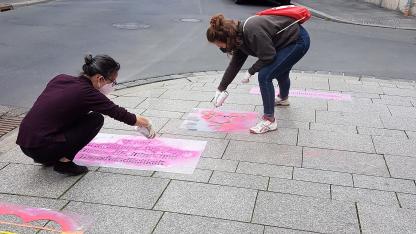 Unsere Sprayaktion zum IDAHOBIT* 2021